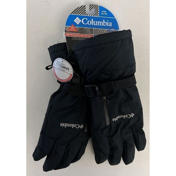 Columbia Women’s Sz XL 1881011010 Black Arctic Trip II Interchange Gloves - Picture 2 of 6